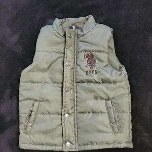 Green Pufffer vest